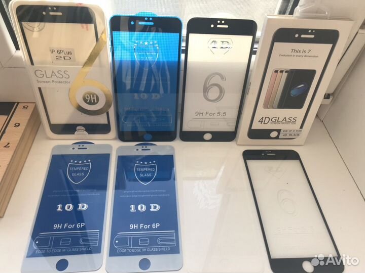 Закалённое защитное стекло на на iPhone 6 plus/ 6