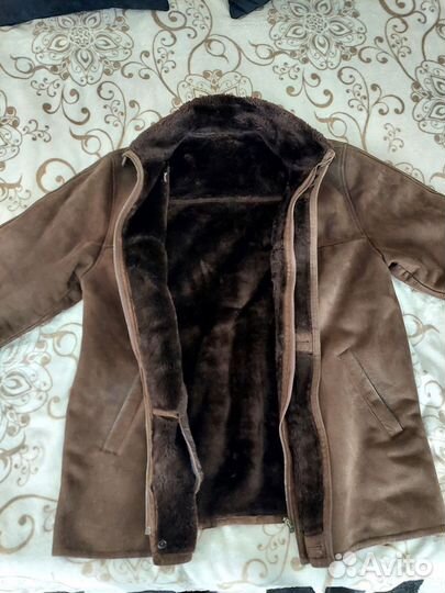 Дубленка натуральная мужская размер 58 - 60