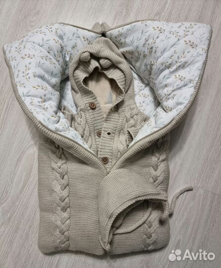 Вязаный комплект на выписку Мамины записки