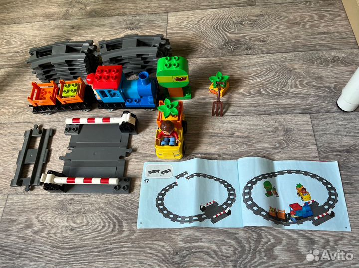 Lego duplo поезд 10508, 10810