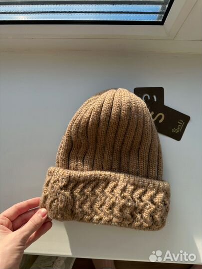 Комплект шапка и шарф женские зимние