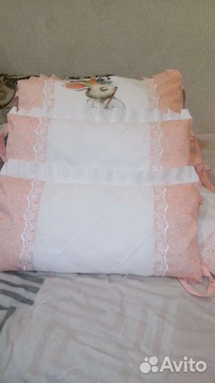 Бортики подушки в детскую кроватку