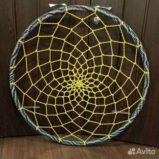 Качели гнездо 100 см жёлтая