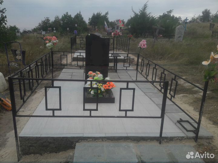 Установка, Облицовка,благоустройство,уборка могил