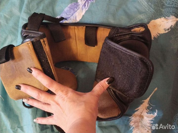 Кожаный боксерский шлем danata loin das 800