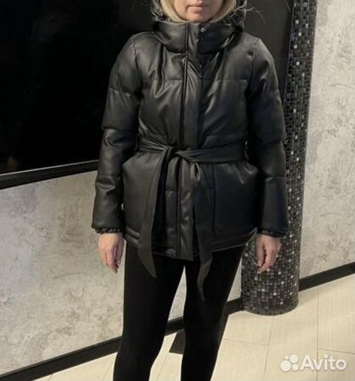 Куртка эко кожа зима