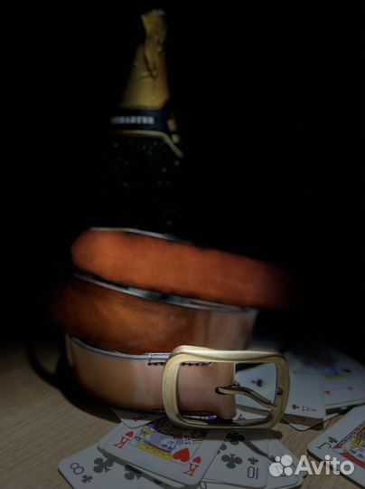 Мужской кожаный ремень(пример)