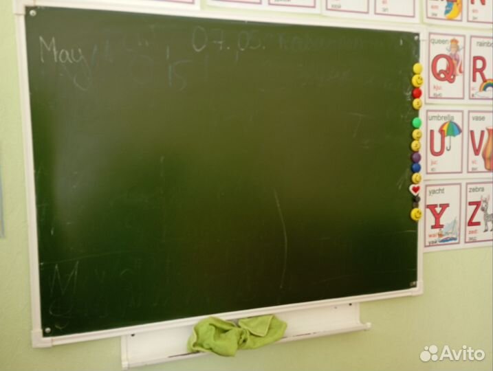 Доска школьная меловая магнитная