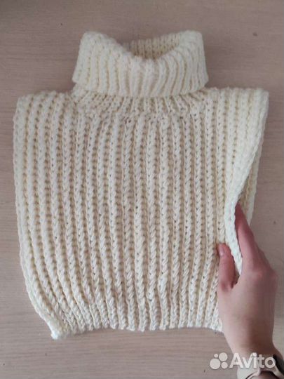 Воротник манишка шарф ручная работа