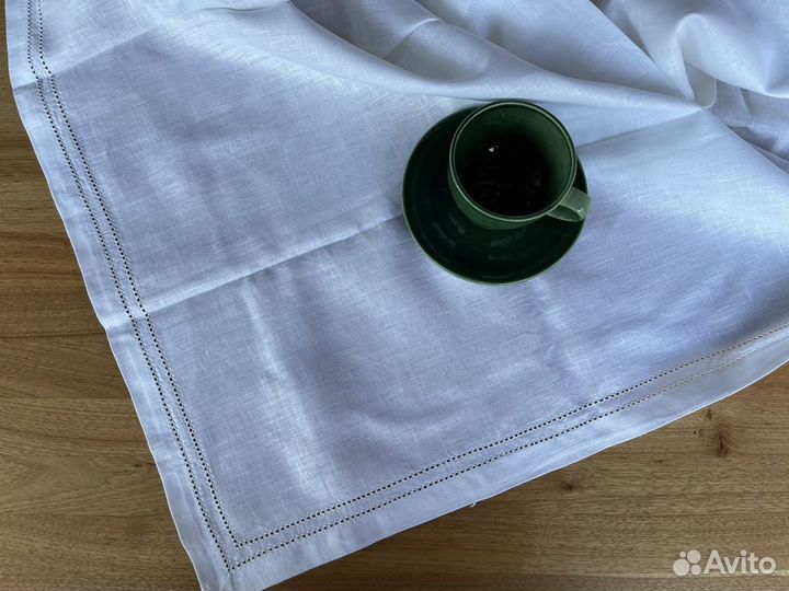 Скатерти салфетки полотенца 100 лен мережка