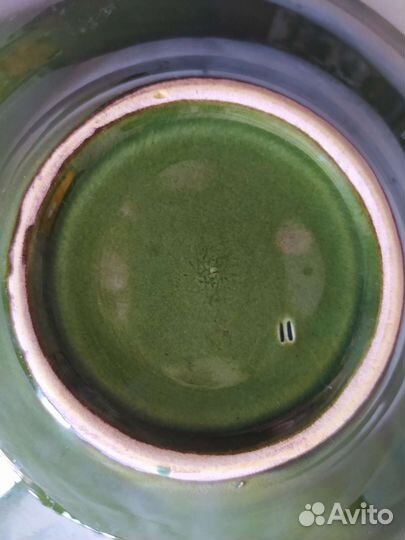 Тарелка салатник керамика обливная СССР