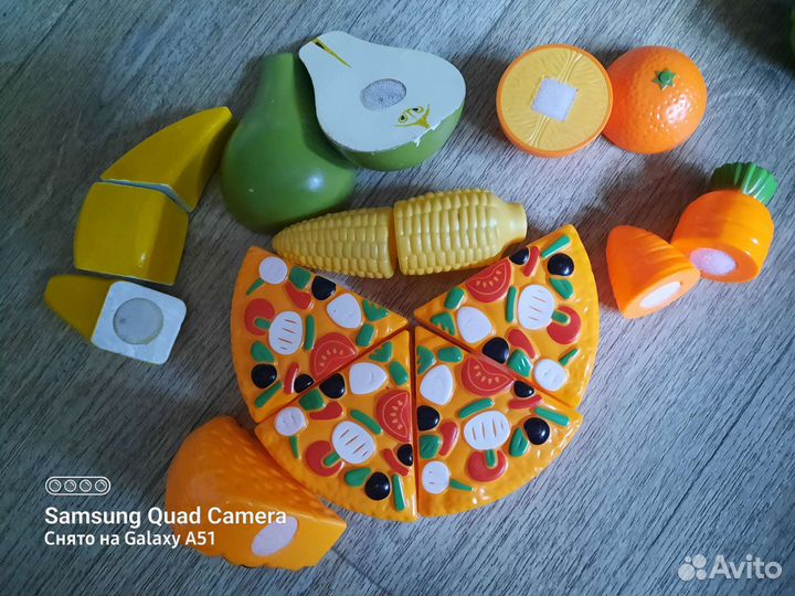 Наборы овощи/фрукты/вредная еда/ на липучках