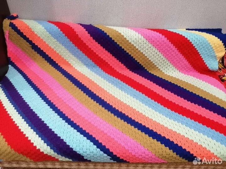 Плед вязаный