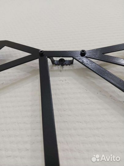 Карта мира из металла с часами