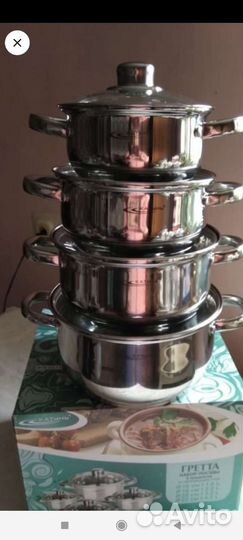 Набор кастрюль из нержавейки