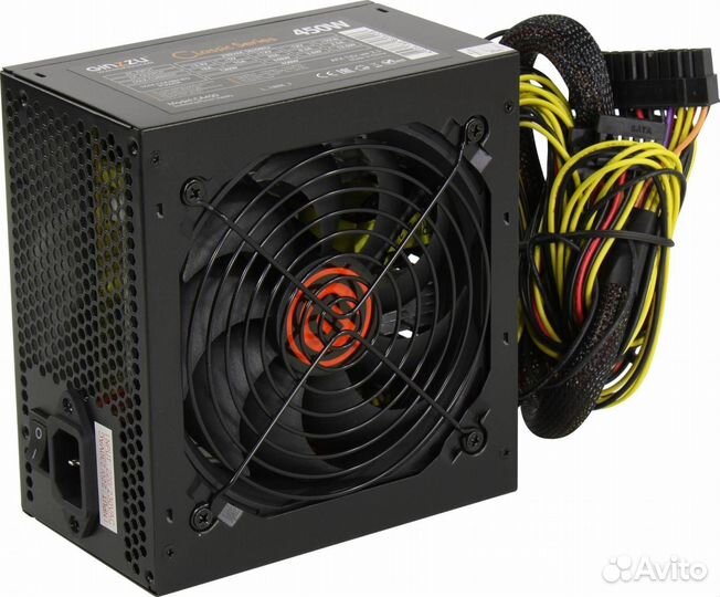 Блок питания ginzzu ca450 на 450 watt