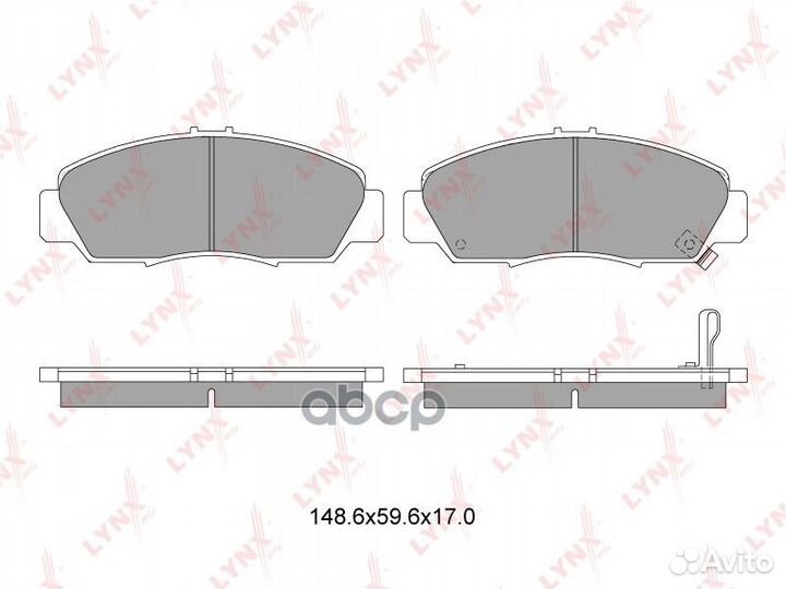 Колодки тормозные дисковые перед BD3411 LYN