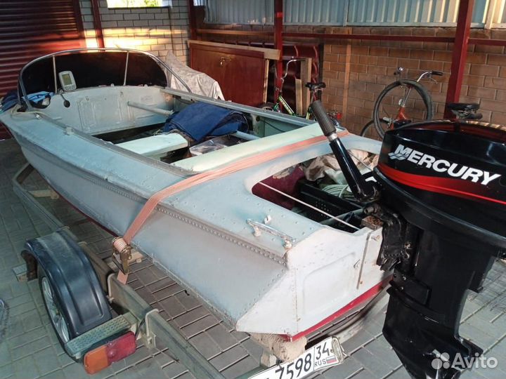 Лодка Обть, мотор,прицеп