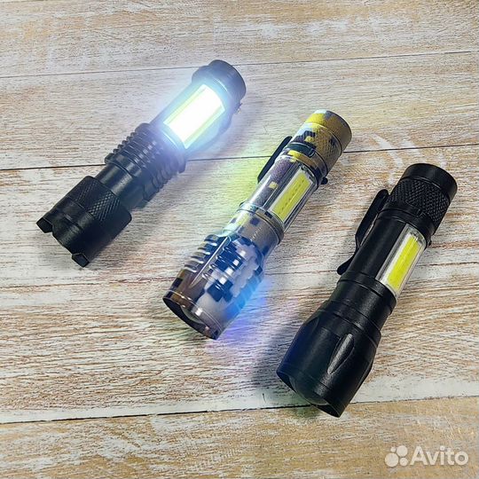 Фонарь ручной раздвижной MSX1503 (аккумулятор) (ме