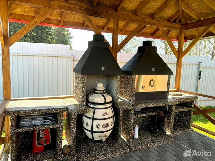 Печи под казан,тандыр,барбекю