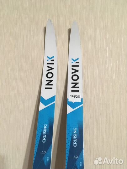 Детские беговые лыжи с креплениями