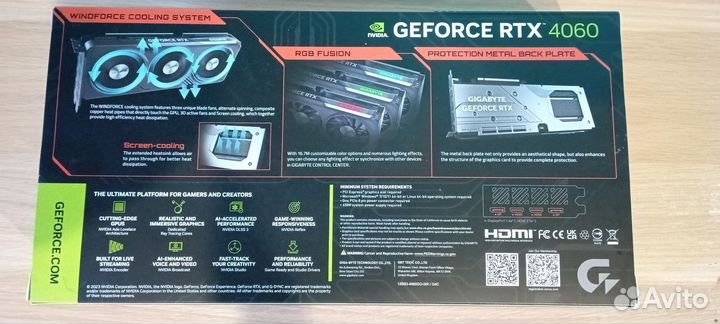Видеокарта gigabyte GeForce RTX 4060
