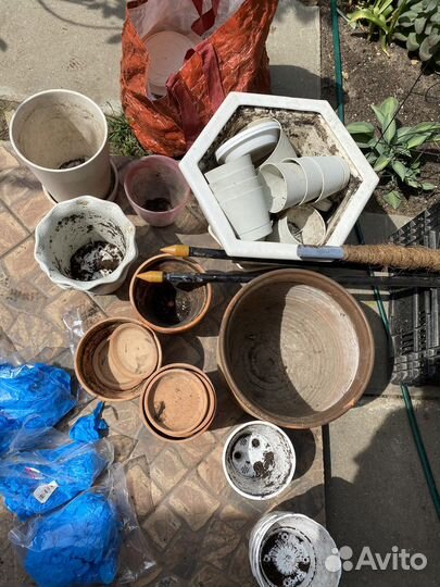 Горшок для цветов, перчатки, подвесные кашпо