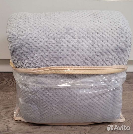 Новый плед серый 200смх220см