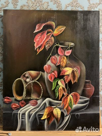 Картина маслом на холсте. Натюрморт