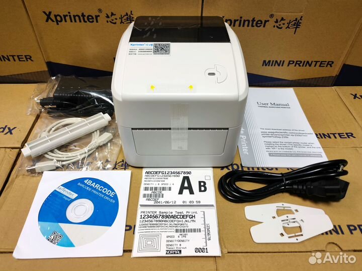 Принтер этикеток Xprinter XP-420B Термопринтер