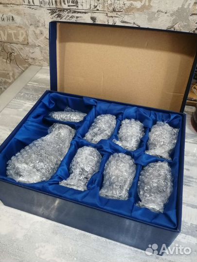 Хрустальный набор для коньяка, ликёра, водки