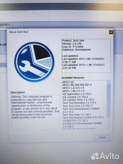 Volvo Vocom 88890300 (комплект с ноутбуком)