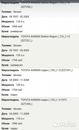 Стартер toyota