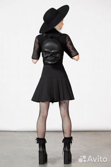 Рюкзак Сумка Killstar Grave Digger Mini Череп Голо