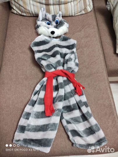 Маскарадный детский костюм кот Матроскин енот