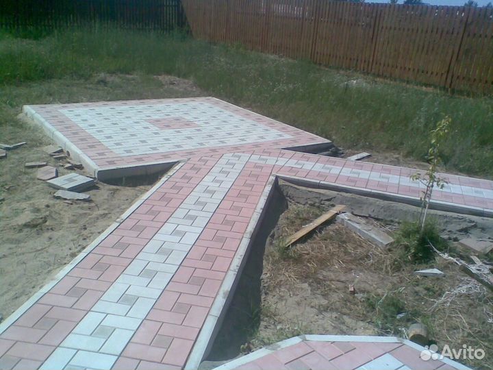 Плитка тротуарная доставка и укладка