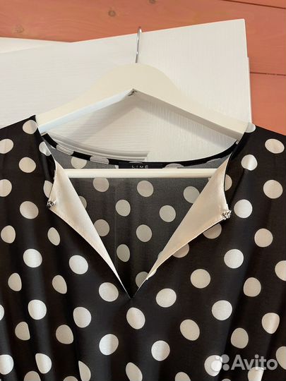 Платье lime в горошек