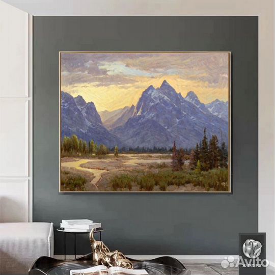Картина-Величественные горы