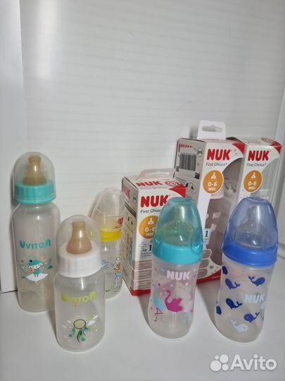 Бутылочки для кормления nuk