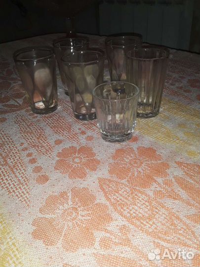 Стопка рюмка гранёная. Стакан гранёный