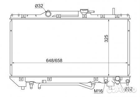 Радиатор охлаждения SAT TY0002-ST190-20 Toyota Cor