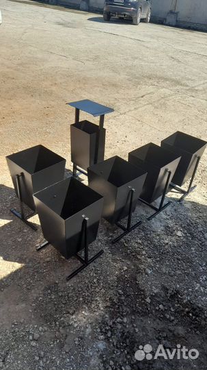 Урна уличная металлическая