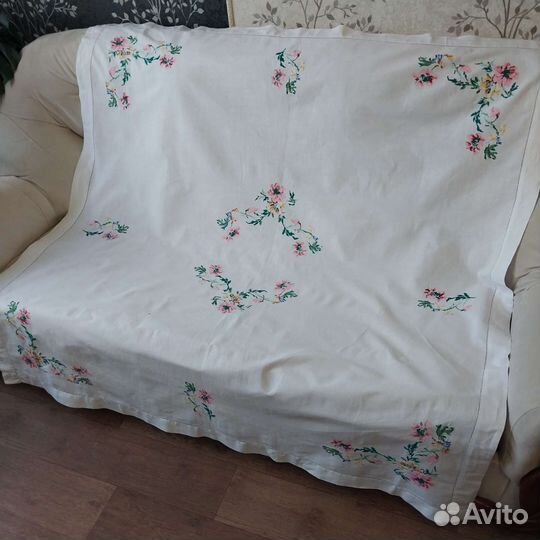 Скатерти с вышивкой старинный текстиль