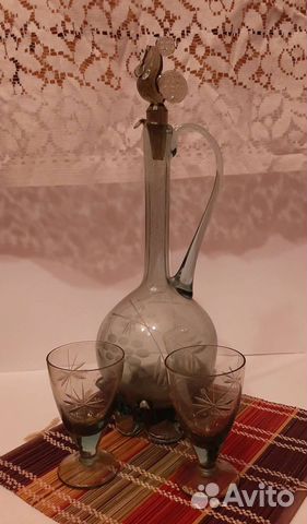 Набор: Лафитник и две рюмки