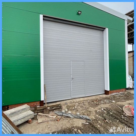 Автоматические секционные гаражные ворота