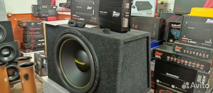 Сабвуфер Swat 15 дюймов с усилителем