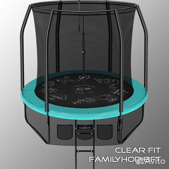 Батут Clear Fit FamilyHop 12Ft