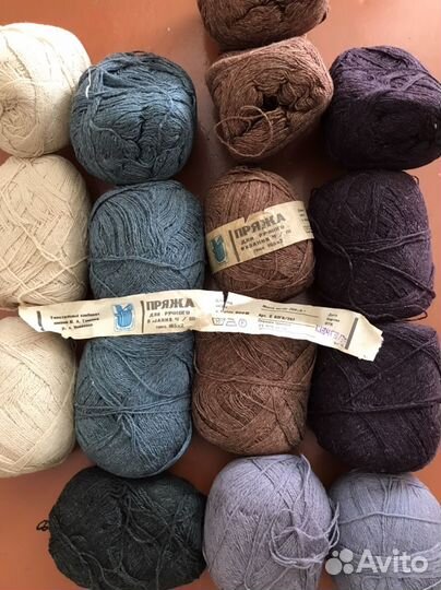 Пряжа для вязания шерсть СССР, винтаж