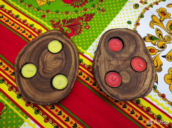 Подсвечник спил