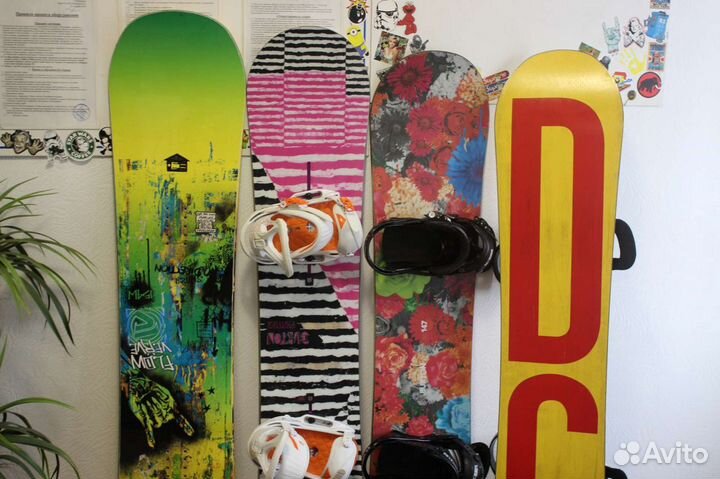 Комплекты сноубордов, горных лыж
